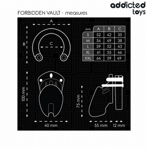 ADDICTED TOYS LOCKED - CAGE À PÉNIS INTERDITE 10 CM