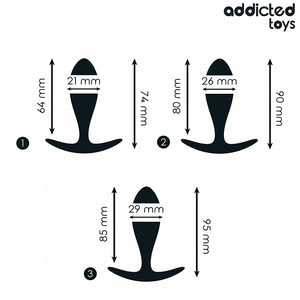 ADDICTED TOYS - LOT DE 3 PLUG ANAL MODÈLE 2