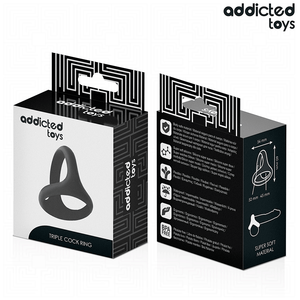 ADDICTED TOYS - ANNEAU PÉNIS TRIPLE ÉPAIS