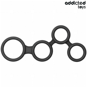 ADDICTED TOYS - ANNEAU PÉNIS AVEC SÉPARATEURS POUR TESTICULES