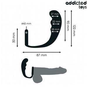 ADDICTED TOYS - PLUG ANAL AVEC ANNEAU MODÈLE 4