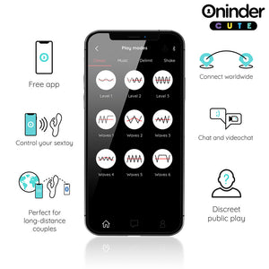 ONINDER CUTE - VIBRATEUR CLITORISÉ LOVE BUNNY G-SPOT - APPLICATION MONDIALE GRATUITE