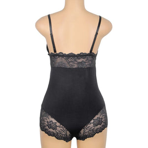 Subblime – Teddy détail dentelle florale noir S/M