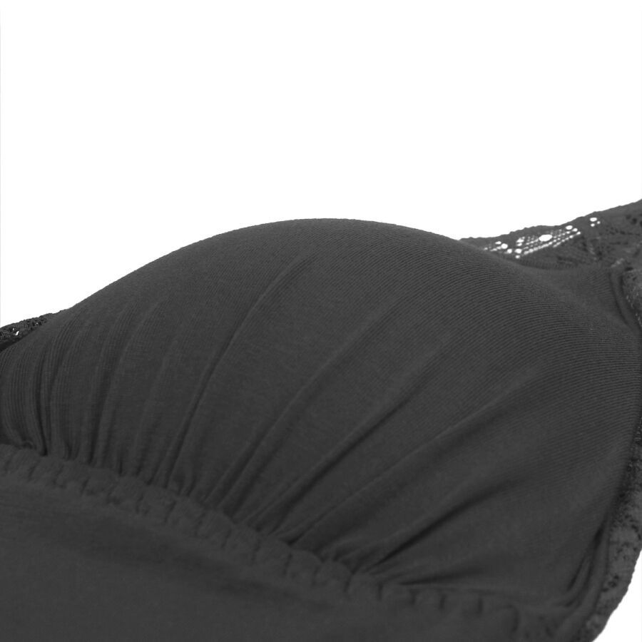 SUBBLIME - TEDDY DETALLE ENCAJE BLOEMEN NEGRO L/XL