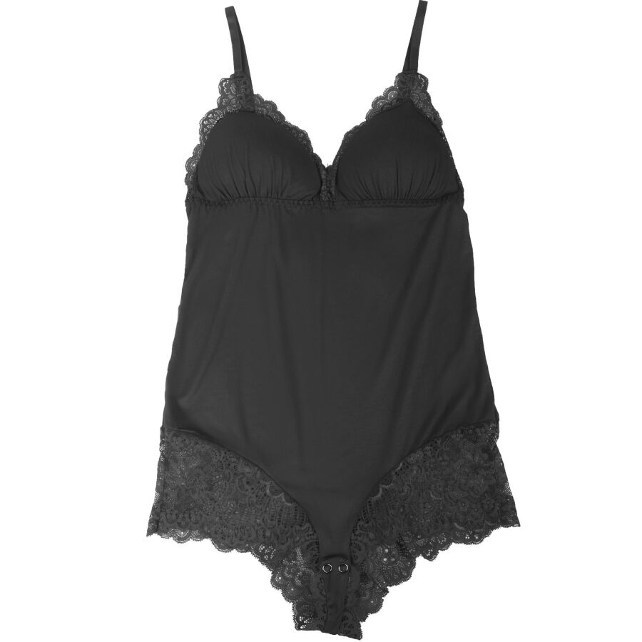 SUBBLIME - TEDDY DETALLE ENCAJE BLOEMEN NEGRO L/XL