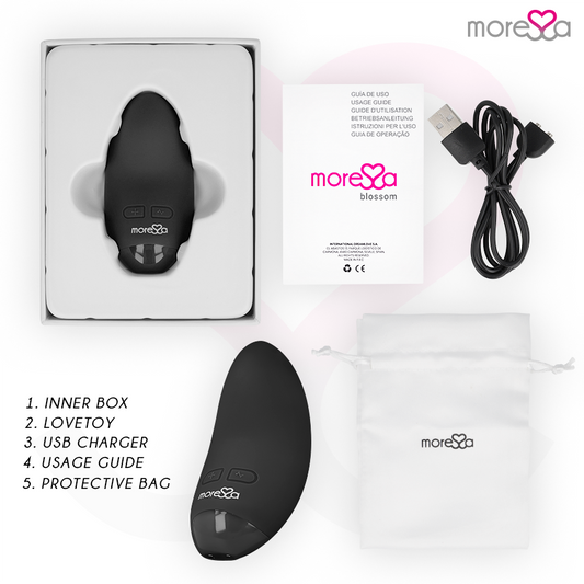 MORESSA - VIBRATEUR BLOSSOM NOIR