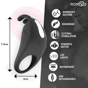 Moressa – Brad premium silicone rechargeable noir