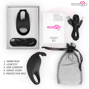 Moressa – Brad premium silicone rechargeable noir