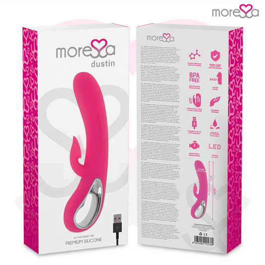 MORESSA - DUSTIN CLITORIAL SUCTION AND POTENTE VIBRACIÓN PREMIUM RECHARGEABLE SILICONE