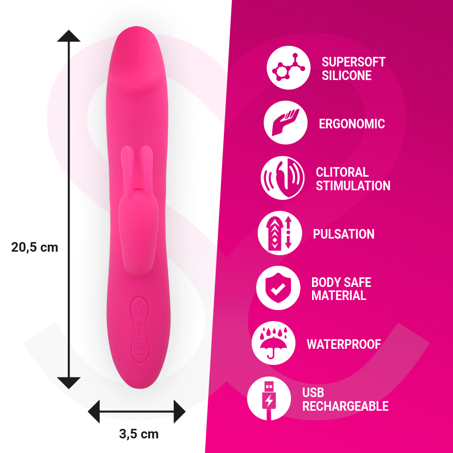 MORESSA - MOLLY IMPULSOR UP&amp;DOWN AND POTENTE VIBRACIÓN PREMIUM SILICONE RECHARGEABLE