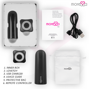 Moressa – Nix vibrateur télécommande noir