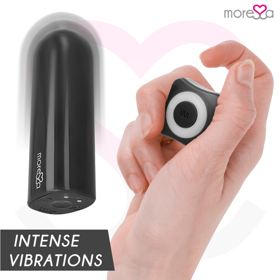 MORESSA - NIX POTENTE VIBRADOR MULTI JUEGOS CONTROLE AFSTANDSBEDIENING NEGRO