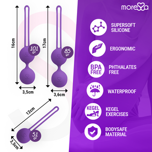 Moressa – Osian set premium silicone lilas
