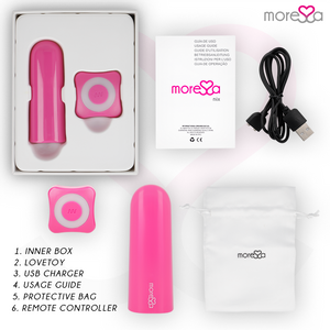Moressa – Nix vibrateur télécommande rose