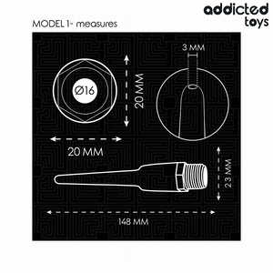 ADDICTED TOYS - NETTOYANT ANAL AVEC ADAPTATEUR UNIVERSEL MODÈLE 1