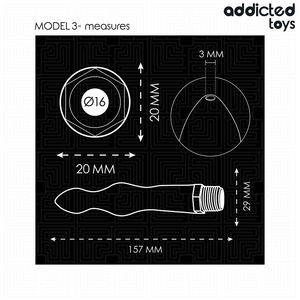 ADDICTED TOYS - NETTOYEUR ANAL AVEC ADAPTATEUR UNIVERSEL MODÈLE 3