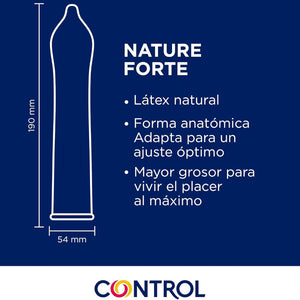 Control – Préservatifs Nature Forte, forme Adapta (144 unités)