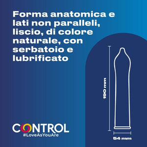 Control – Préservatifs Nature, forme Adapta (144 unités)