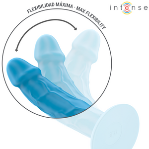 Intense – Phoebe vibrateur réaliste 10 vibrations télécommande bleu