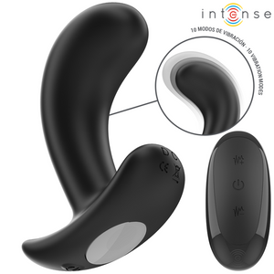 Intense – Chandler anal plug 10 vibrations noir télécommande