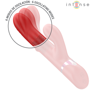 Intense – Lele vibrateur multifonction rotatif & oscillant & stimulant rouge