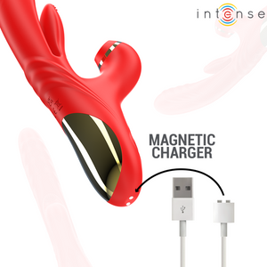 Intense – Karol vibrateur multifonction poussée & stimulation & ondes stimulantes rouge