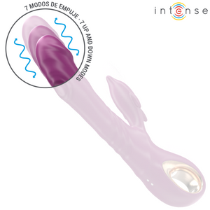Intense – Halle vibrateur multifonction avec langue stimulante dauphin violet
