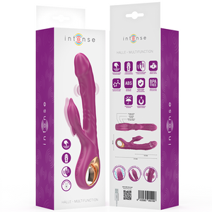 Intense – Halle vibrateur multifonction avec langue stimulante dauphin violet