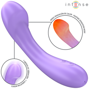 Intense – Becky vibrateur 19 cm chauffant 7 vibrations violet