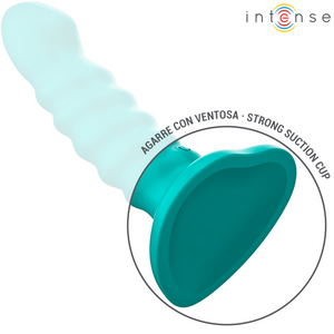 Intense – Buffy vibrateur taille S design spirale 10 vibrations télécommande bleue