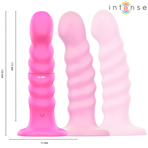 Intense – Cindy vibrateur taille L design spirale 10 vibrations rose télécommande