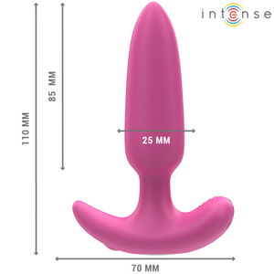 Intense – Ross anal plug 10 vibrations rose télécommande