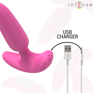 Intense – Ross anal plug 10 vibrations rose télécommande
