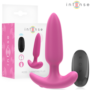 Intense – Ross anal plug 10 vibrations rose télécommande