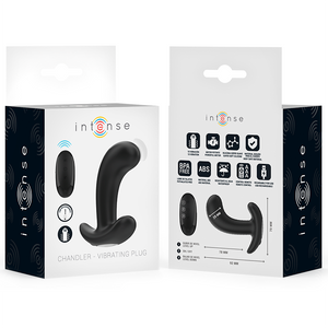 Intense – Chandler anal plug 10 vibrations noir télécommande