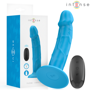 Intense – Phoebe vibrateur réaliste 10 vibrations télécommande bleu