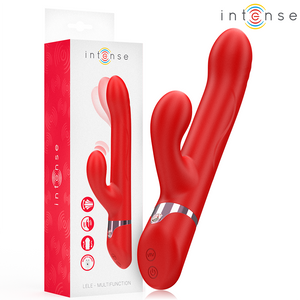 Intense – Lele vibrateur multifonction rotatif & oscillant & stimulant rouge