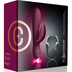 CLIMAXIMUM - LAMOUR KIT VIBRATEUR RABBIT + ANNEAU PÉNITENSIF À LED