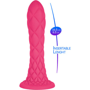 SILEXD - DREAMY DILDO FANTASY SILICONE LIQUIDE THERMOREACTIF FUCHSIA 18,5 CM