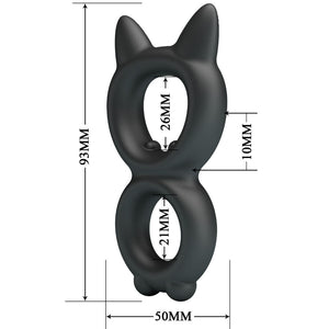 CRAZY BULL - BAGUE DOUBLE EN SILICONE TORAN MODÈLE 20