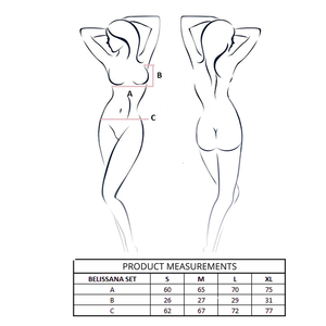 PASSION - ENSEMBLE SOUTIEN-GORGE + STRING BELISSANA BORDEAUX S/M