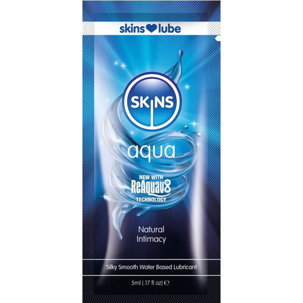 SKINS - AQUA LUBRIFIANT À BASE D'EAU DOSE UNIQUE 5 ML
