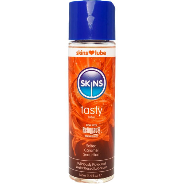 SKINS - LUBRIFIANT À BASE D'EAU DÉLICIEUX CARAMEL SALÉ 130 ML