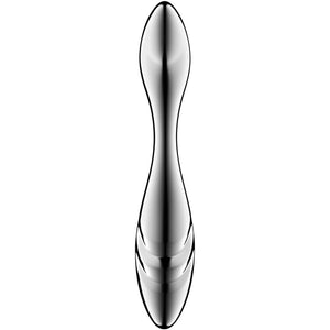 SATISFYER - PURE GRAVITY 3 GODEMICHET DOUBLE EXTRÉMITÉ EN ACIER INOXYDABLE