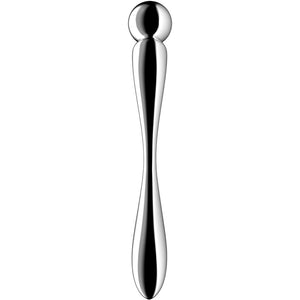 SATISFYER - STAR FORCE 2 GODEMICHET DOUBLE EN ACIER INOXYDABLE