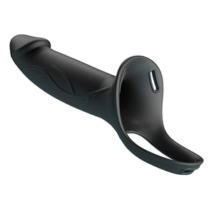 PRETTY LOVE - LANDON BLACK STRAP-ON VIBRANT