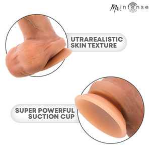 MR INTENSE - BRUCE S GODEMICHET EN SILICONE AVEC TESTICULES 17,8 CM -Ø- 4 CM