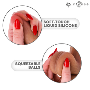 MR INTENSE - BRUCE XL GODEMICHET EN SILICONE AVEC TESTICULES 25,5 CM -Ø- 5,5 CM