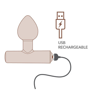 ROCKS-OFF - MINI BAGUETTE RECHARGEABLE 16 FONCTIONS ROSE PIVOINE