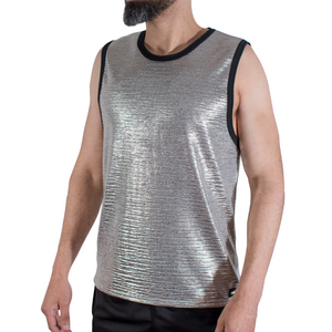 MACHO - T-SHIRT À PAILLETTES FINES S/M